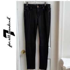 7FAMK Faux Leather Skinny Jeans 29